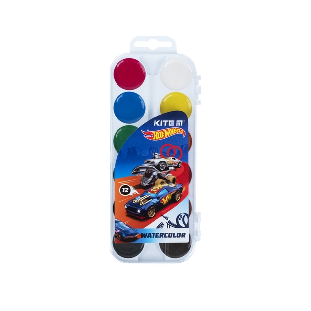 Акварельні фарби Kite Hot Wheels 12 кольорів (HW21-061) - изображение 1