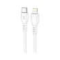 Дата кабель USB-C to Lightning 1.0m PD PVC white Wibrand (WI.DC/BO1W-CL) - зменшене зображення 1