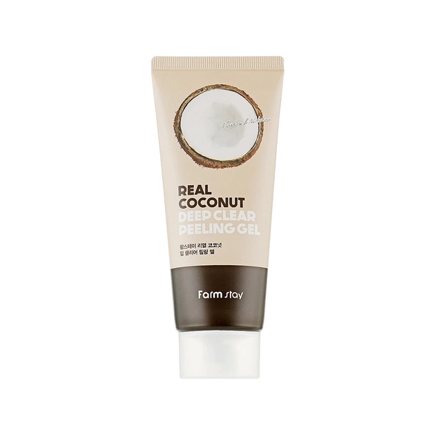 Пілінг для обличчя FarmStay Real Coconut Deep Clear Peeling Gel З кокосовою олією 100 мл (8809809800987) - picture 1