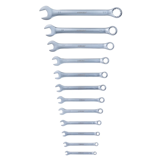 Ключ Sigma набір рожково-накидних 12шт 6-22мм CrV (6010121) - picture 2