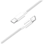 Дата кабель USB-C to USB-C 2.0m 5A 100W zinc alloy braided white ColorWay (CW-CBPDCC099-WT) - уменьшенное изображение 4