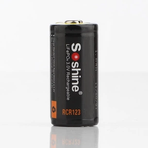 Акумулятор Soshine CR123A/16340 600mAh 1шт изображение 1
