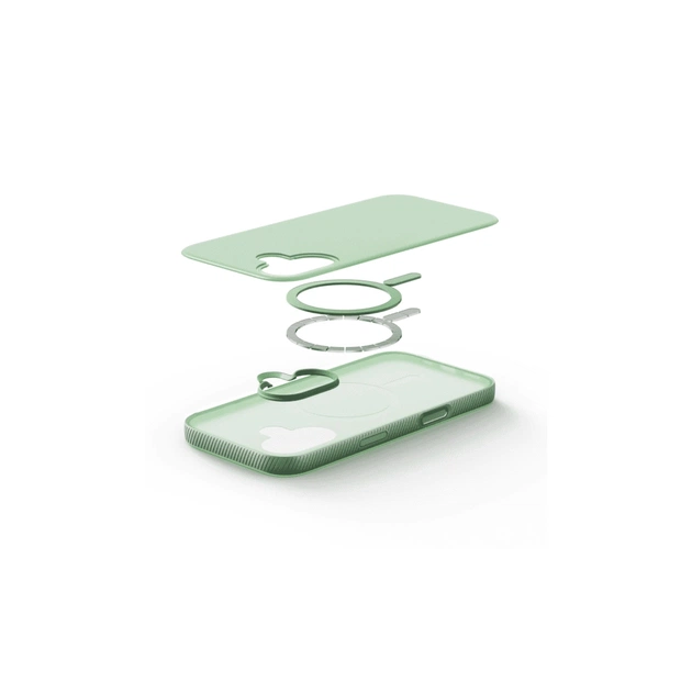 Чохол до мобільного телефона Belkin Magnetic Protective Grip iPhone 17 Sage (MSA034HQSE) - picture 5