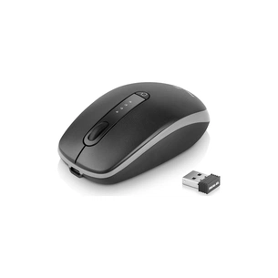Мишка REAL-EL RM-455W Wireless/Bluetooth Black/Gray (EL123200047) зображення 1