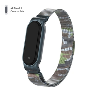 Ремінець до фітнес браслета Armorstandart Milanese Magnetic Band для Xiaomi Mi Band 5 Khaki Green (ARM56855) зображення 1