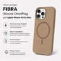 Чохол до мобільного телефона BeCover FIBRA Silicone OmniMag Apple iPhone 16 Pro Max Brown (716233) - зменшене зображення 3