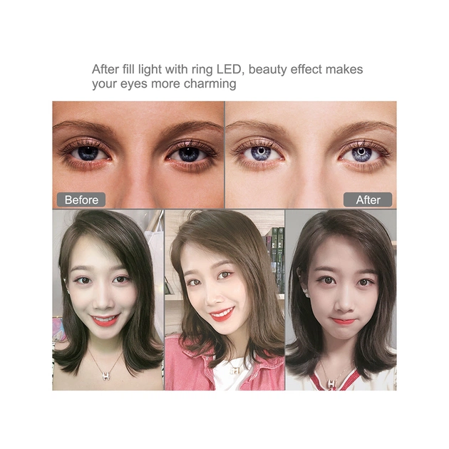 Набір блогера Puluz Ring USB LED lamp PKT3049B 4.7" + table tripod (PKT3049B) - picture 6