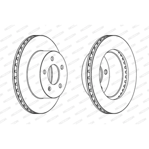 Гальмівний диск FERODO DDF1027 зображення 1