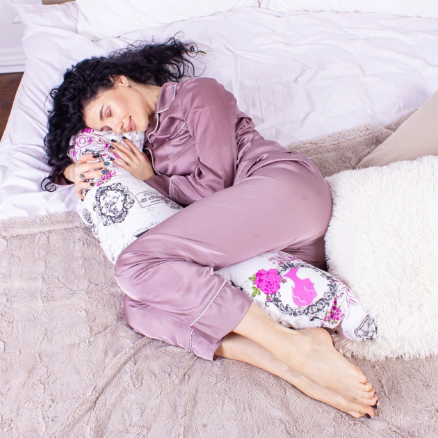 Подушка MirSon для вагітних та годування №8327 Print Line 17-0188 Grettir Бязь 30х170х20 см (2200006200529) - picture 5