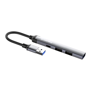 Концентратор ColorWay USB-A 4-в-1 USB2.0х3/USB3.0 (CW-HUB05) зображення 1