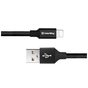 Дата кабель USB 2.0 AM to Lightning 0.25m black ColorWay (CW-CBUL048-BK) - зменшене зображення 4