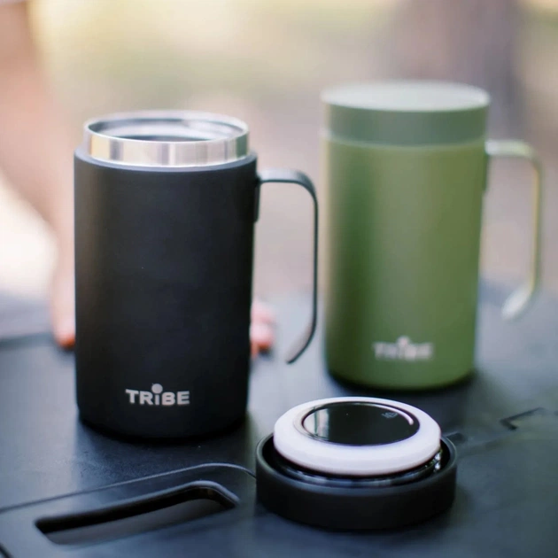 Термокружка Tribe Adventure Mug 450 мл black (T-FA-0032-black) - picture 6