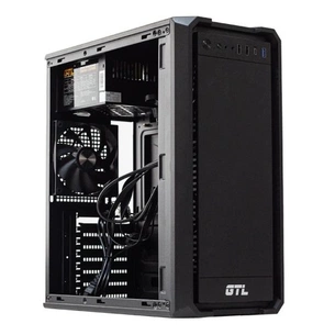 Корпус GTL 3804N1-U3C Black, БП 500W, Midi Tower, ATX / MicroATX / Mini ITX, 2xUSB 2.0, 1xUSB 3.0, 1xUSB 3.0 Type-C, CPU - 155мм/VGA - 330мм, 375x195x413 мм, 0.4 мм, 2.6 кг изображение 1