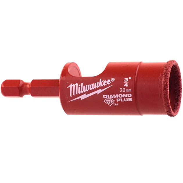 Коронка Milwaukee алмазна Diamond Plus 20мм, з хвостовиком (49560515) - picture 1