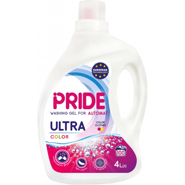 Гель для прання Pride Afina Ultra Color 4 л (4820211180874) - изображение 1
