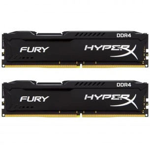Модуль пам'яті для комп'ютера DDR4 32GB (2x16GB) 2133 MHz HyperX FURY Black Kingston Fury (ex.HyperX) (HX421C14FBK2/32) зображення 1