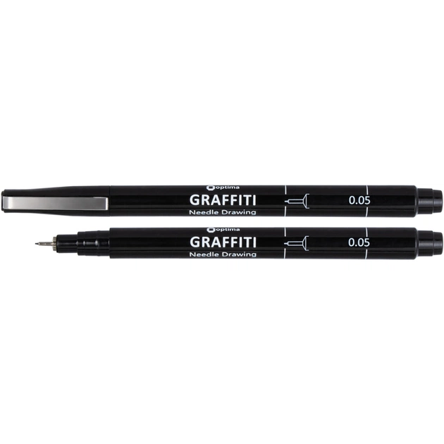 Лайнер Optima GRAFFITI 0,1 мм black (O16409) - зображення 1