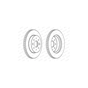 Гальмівний диск FERODO DDF1542 зображення 1