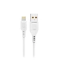 Зарядний пристрій Denmen 1xUSB 2.4A + cable USB to Lightning white (DC01L-WH) - зменшене зображення 5
