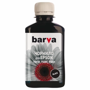 Чорнило Barva Epson T1301/T1291/T1281/T1031/T0731 Black 180 г pigm. (E130-535) зображення 1
