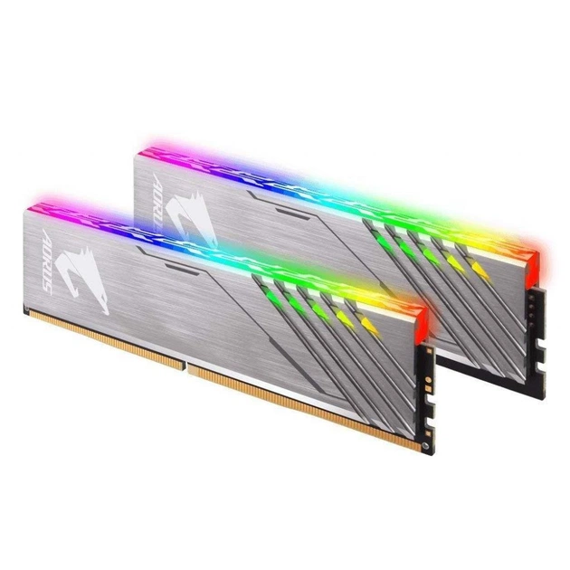 Модуль пам'яті для комп'ютера DDR4 16GB (2x8GB) 3200 MHz RGB Fusion GIGABYTE (GP-AR32C16S8K2SU416R) - зображення 1