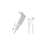 Зарядний пристрій XO L73 2.4A/1USB + cable lightning White (XO-L73i-WH) - зменшене зображення 1