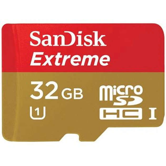 Карта пам'яті SanDisk 32Gb microSDHC eXtreme Class10 UHS-I (SDSDQX-032G-U46A) - зображення 1
