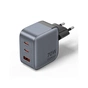 Зарядний пристрій Vention 2xUSB-C PD70W + 1xUSB QC3.0 22.5W GaN gray (FEXH0-EU) - зменшене зображення 1