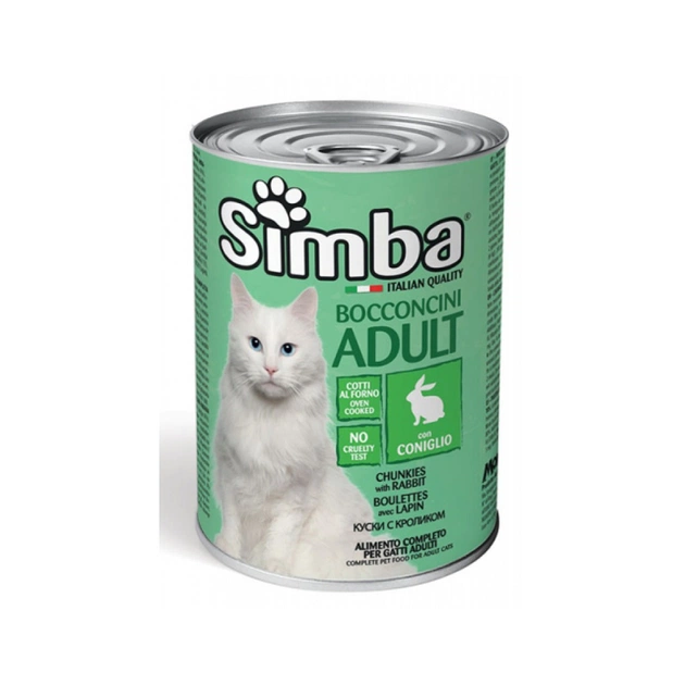 Консервы для кошек Simba Cat Wet кролик 415 г (8009470009089) - изображение 1