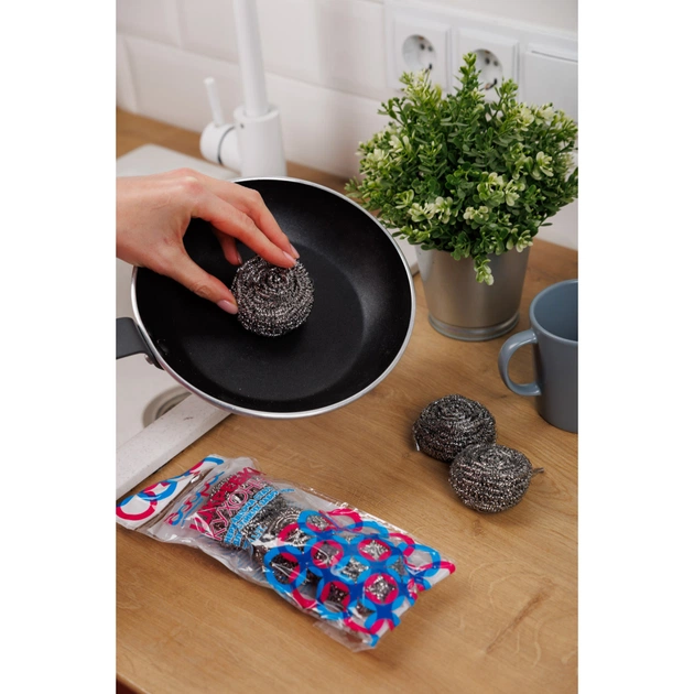 Скребок Добра Господарочка Спірально-металеві 3 шт. (4820086522199) - picture 4