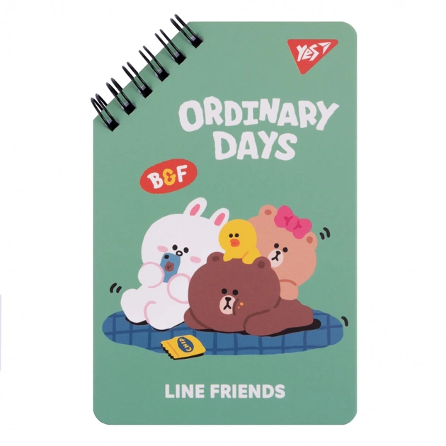 Блокнот Yes Line Friends 95 х 145 60 листов (151757) - изображение 1