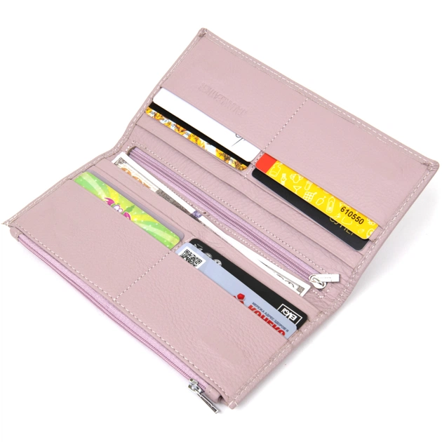 Гаманець ST Leather Шкіряний Ліловий (19384) - зображення 5