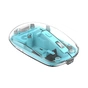 Мишка XO M12 Wireless Transparent/Blue (M12 Blue) - зменшене зображення 1