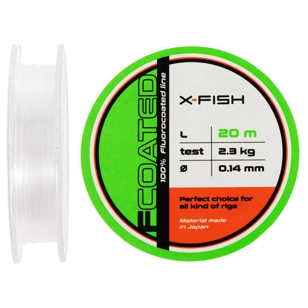 Флюорокарбон X-Fish FCoated 20m 0.14mm 2.3kg (1917.01.40) - зображення 1
