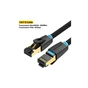 Патч-корд 3м, S/FTP cat 8 RJ-45 black Vention (IKGBI) - уменьшенное изображение 2