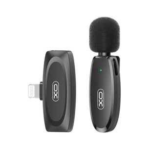 Мікрофон XO MKF08B з придушенням шуму lightning Black (XO MKF08B-IP) зображення 1
