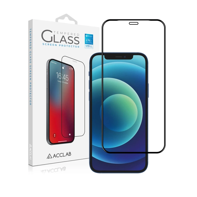 Стекло защитное ACCLAB Full Glue ESD Apple Iphone 12/12 Pro (1283126532153) - изображение 1