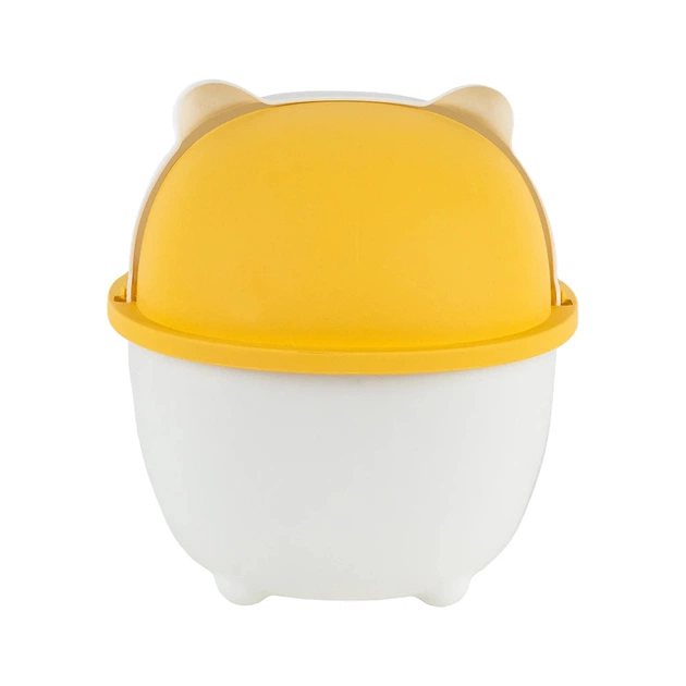 Кошик для паперів Kite Настільний контейнер для сміття, біло-помаранчевий (K24-009-8) - picture 2