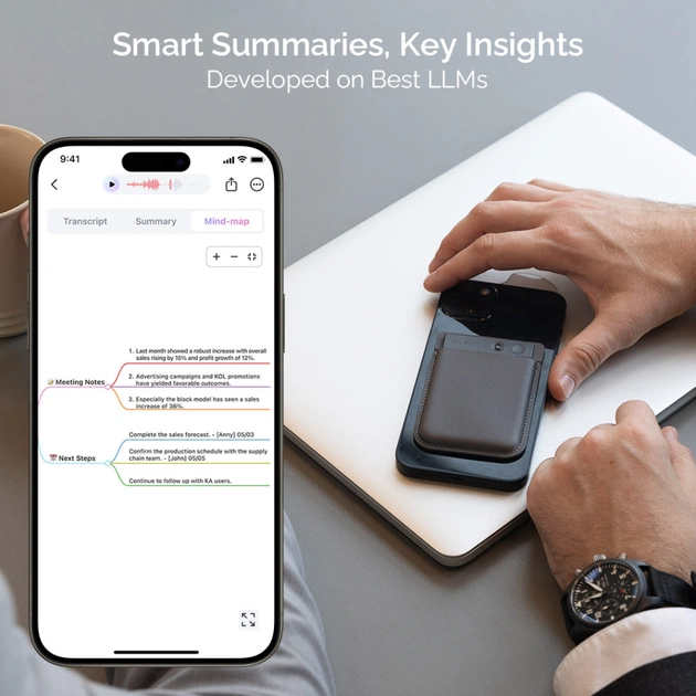Цифровий диктофон PLAUD AI Note Black (NB-100-BL) - picture 4