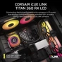Система рідинного охолодження Corsair iCUE LINK TITAN 360 RX LCD (CW-9061023-WW) - зменшене зображення 7