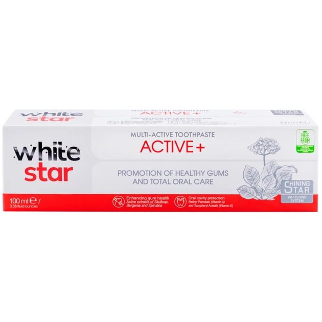 Зубная паста White Star Active+ 100 мл (3800237400324) - изображение 1