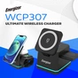 Зарядний пристрій Energizer 15W 3-in-1 magnetic wireless black (WCP307) - зменшене зображення 4