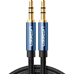 Кабель мультимедійний 3.5mm M to 3.5mm M 2.0m AV112 blue Ugreen (10687) зображення 1