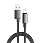Дата кабель USB 2.0 AM to Lightning 1.0m 3A zinc alloy braided black ColorWay (CW-CBUL098-BK) - уменьшенное изображение 1