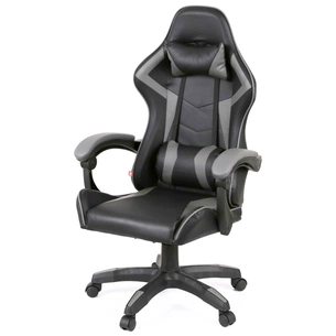 Крісло ігрове Аклас Бешкет ANF підліткове Чорний (PU-чорний/сірий) (00160338) зображення 1