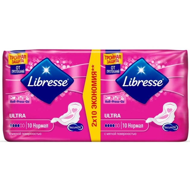 Гігієнічні прокладки Libresse Premium Ultra Normal Soft Deo 20 шт (7322540337247) - зображення 1