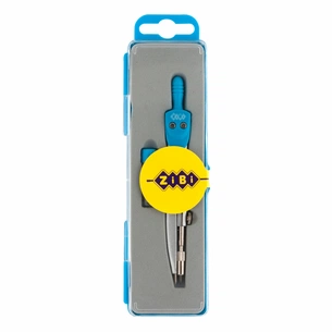 Циркуль ZiBi BASIS у пеналі + запасний грифель, блакитний, KIDS Line (ZB.5302BS-14) зображення 1