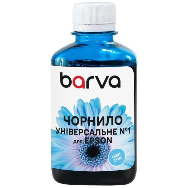 Чернила Barva Epson universal 1, water-soluble, 180г, light blue (EU1-749) - изображение 1