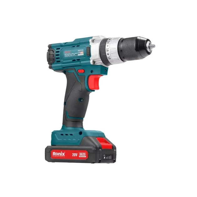 Шуруповерт Ronix аккумуляторный 20В, 1.5Ah x 2 (8620) - изображение 3