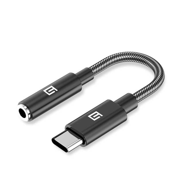 Перехідник USB-C M to 3.5mm F black Armorstandart (ARM76887) - зображення 1
